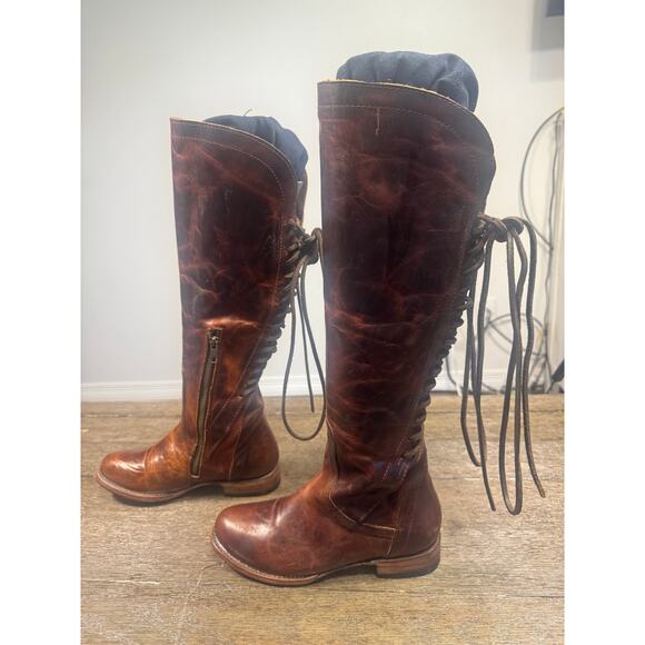 Designer x Freebird by Steve Madden Women’s Fill Lace Up Stag 18” Boots size 8 - Picture 3 of 8